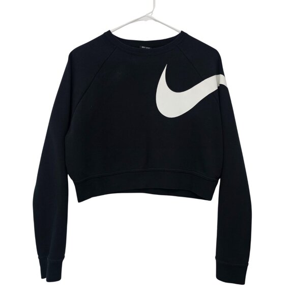 Nike Versa Cropped Sweatshirt, Black, XS - Picture 2 of 15